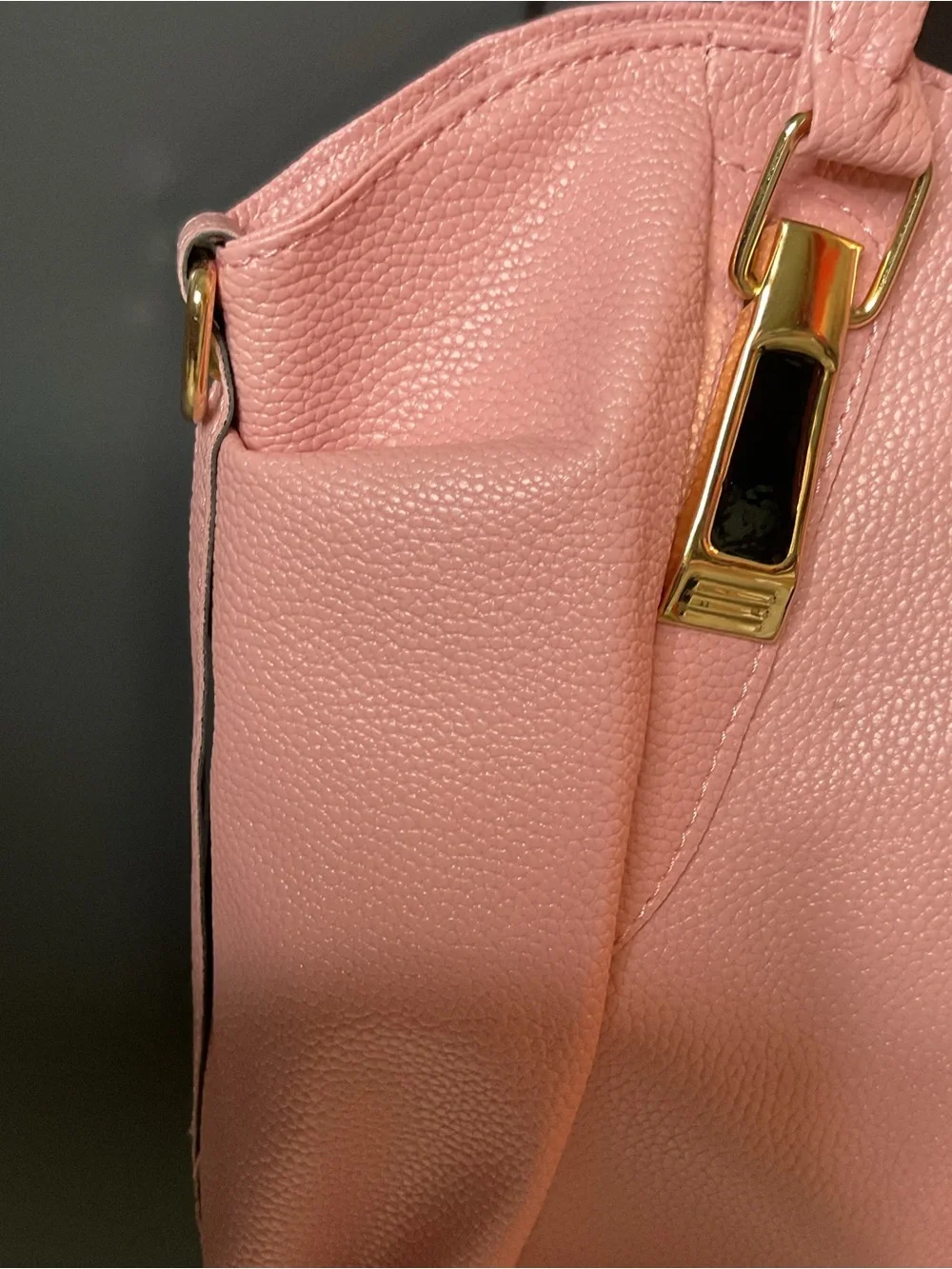 Soft Faux Leather Pink Women’s satchel Handbag. - Classic Everyday Carry